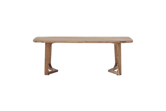 Banc brun en acacia Luie