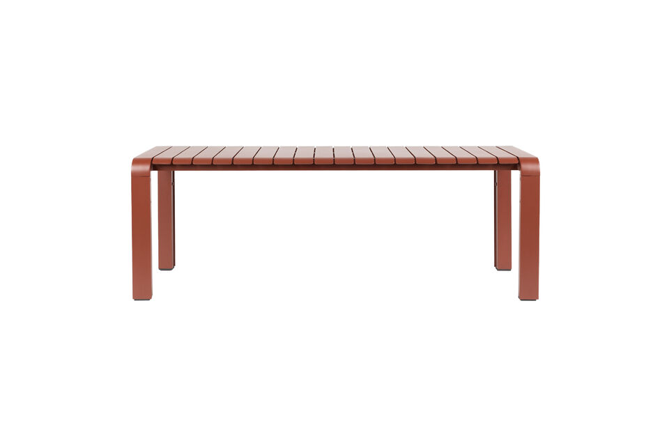 Banc de jardin 129,5x45 cm en aluminium rouge Vondel Zuiver