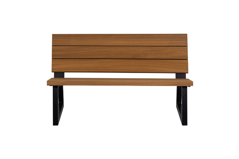 Banc de jardin moderne au design élégant Fabriqué en bois tendre africain certifié FSC