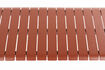 Miniature Banc de jardin 175x45 cm en aluminium rouge Vondel 5