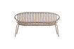 Miniature Banc de jardin 2 places PP/métal sable Bruce 5