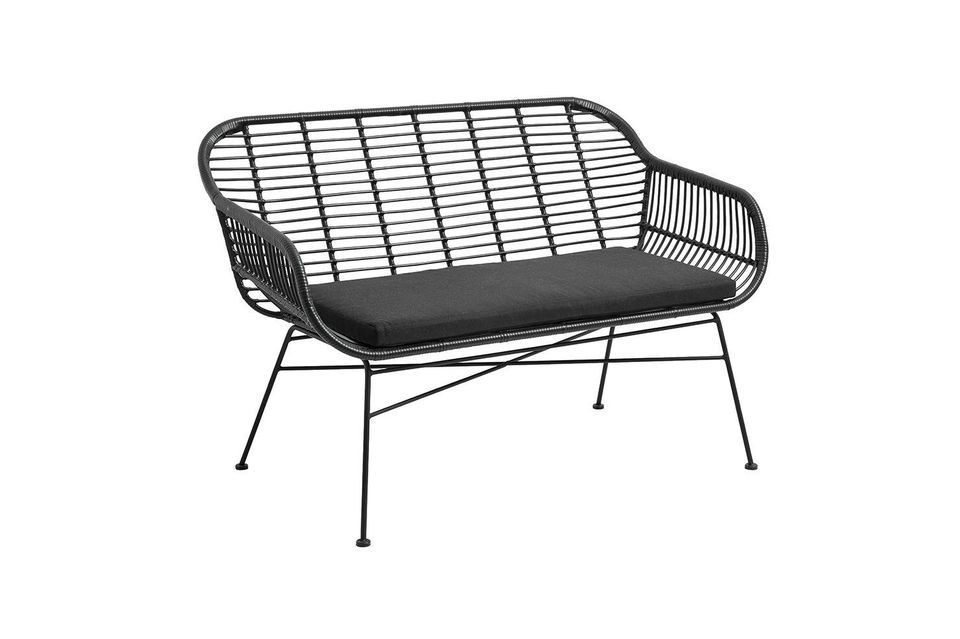 Le Banc de Jardin avec Coussin de Nordal est idéal pour meubler votre espace extérieur