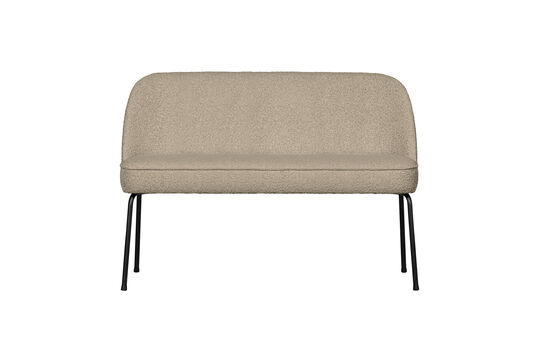 Banc de salle à manger 120 cm bouclé beige Vogue Détouré