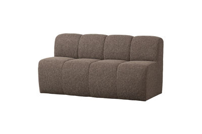 Banc de salle à manger 164 cm avec dossier bouclé mélange brun MOJO