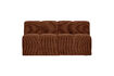 Miniature Banc de salle à manger 164 cm tissu côtelé brun rouille MOJO 2
