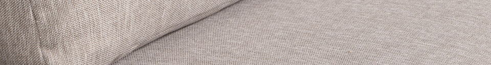 Mise en avant matière Banc de salle à manger 200 cm Tissu Naturel Couple