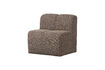 Miniature Banc de salle à manger avec dossier 84 cm bouclé mélange brun Mojo 1