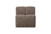 Miniature Banc de salle à manger avec dossier 84 cm bouclé mélange brun Mojo 2