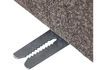 Miniature Banc de salle à manger avec dossier 84 cm bouclé mélange brun Mojo 8