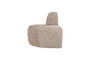 Miniature Banc de salle à manger d'angle arrondi tissu laineux sable foncé MOJO Détouré