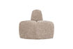 Miniature Banc de salle à manger d'angle arrondi tissu laineux sable foncé MOJO 4