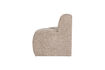 Miniature Banc de salle à manger d'angle arrondi tissu laineux sable foncé MOJO 5