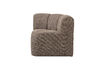 Miniature Banc de salle à manger d'angle Bouclé Marron mélange MOJO 2