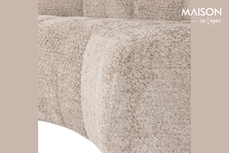 Mat&eacute;riau Le banc de salle &agrave; manger Mojo est rev&ecirc;tu de notre chenille Valley XL