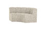 Miniature Banc de salle à manger dossier demi-cercle bouclé beige Mojo Détouré