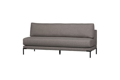 Banc de salle à manger élément 200 cm tissu gris Couple