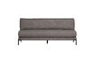Miniature Banc de salle à manger élément 200 cm tissu gris Couple 2