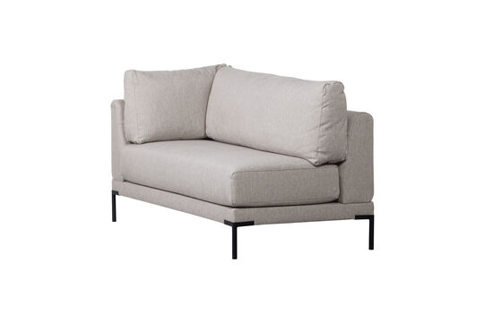 Banc de salle à manger élément d'angle droit Gris clair COUPLE Détouré