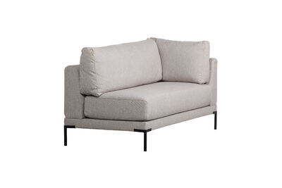 Banc de salle à manger élément d'angle gauche gris clair Couple