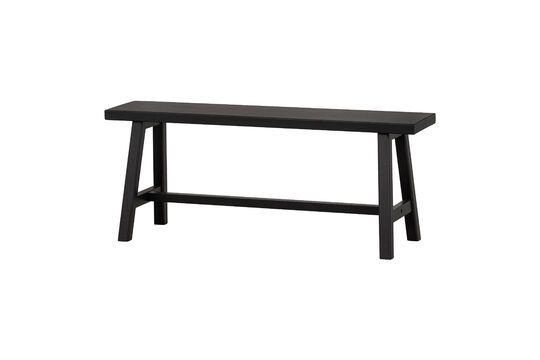 Banc décoratif en bois noir Imme