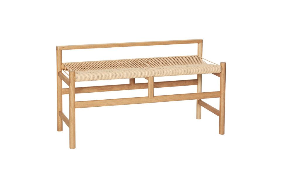 Banc en bois de chêne clair Heritage Hübsch