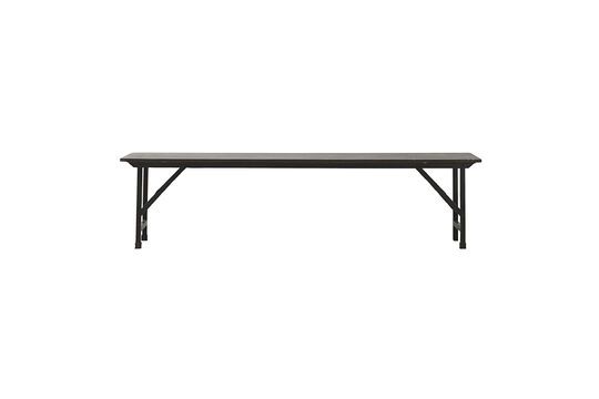 Banc en bois noir Party Détouré