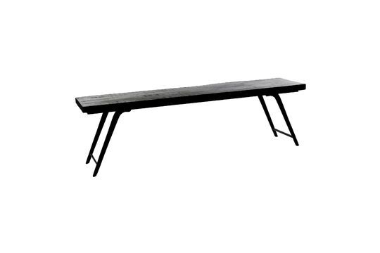 Banc en bois noire Ohio