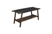 Miniature Banc en chêne noyer Kintaro 2