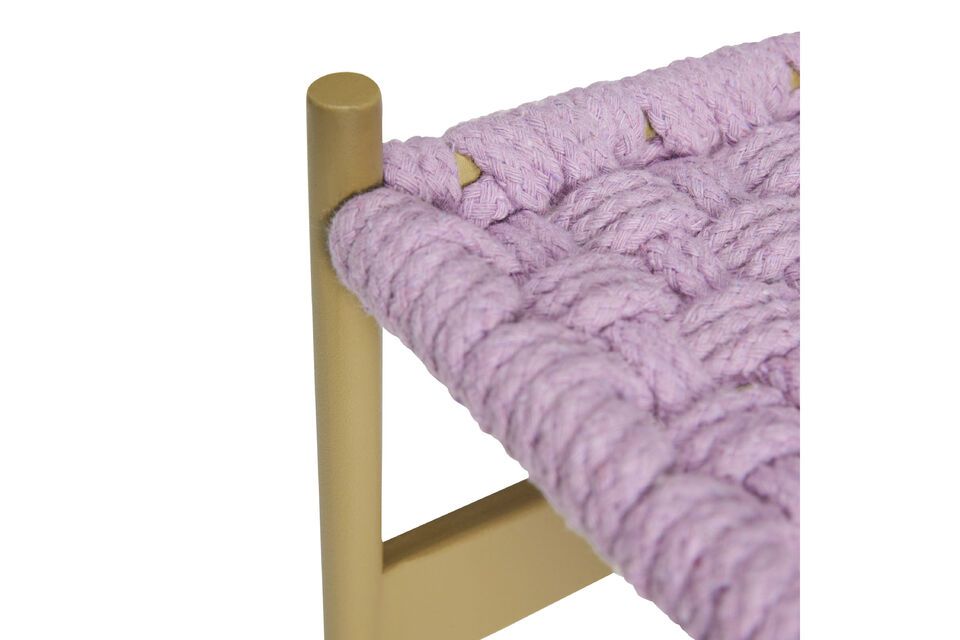 Banc en coton ocre Peri - 6