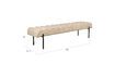 Miniature Banc en tissu beige Jethro 5