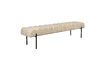 Miniature Banc en tissu beige Jethro 1