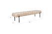 Miniature Banc en tissu beige Jethro 5