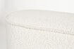 Miniature Banc en tissu blanc Marcos 3