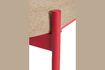 Miniature Banc en tissu et métal rouge Klint 5