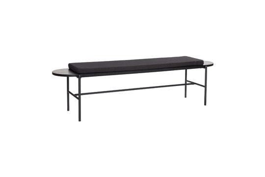 Banc en tissu noir Norm Détouré