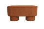 Miniature Banc en tissu rouge Marcos Détouré