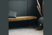 Miniature Banc en velours olive Lao 4