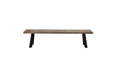 Banc marron en chêne Raw