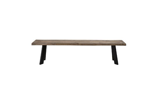 Banc marron en chêne Raw