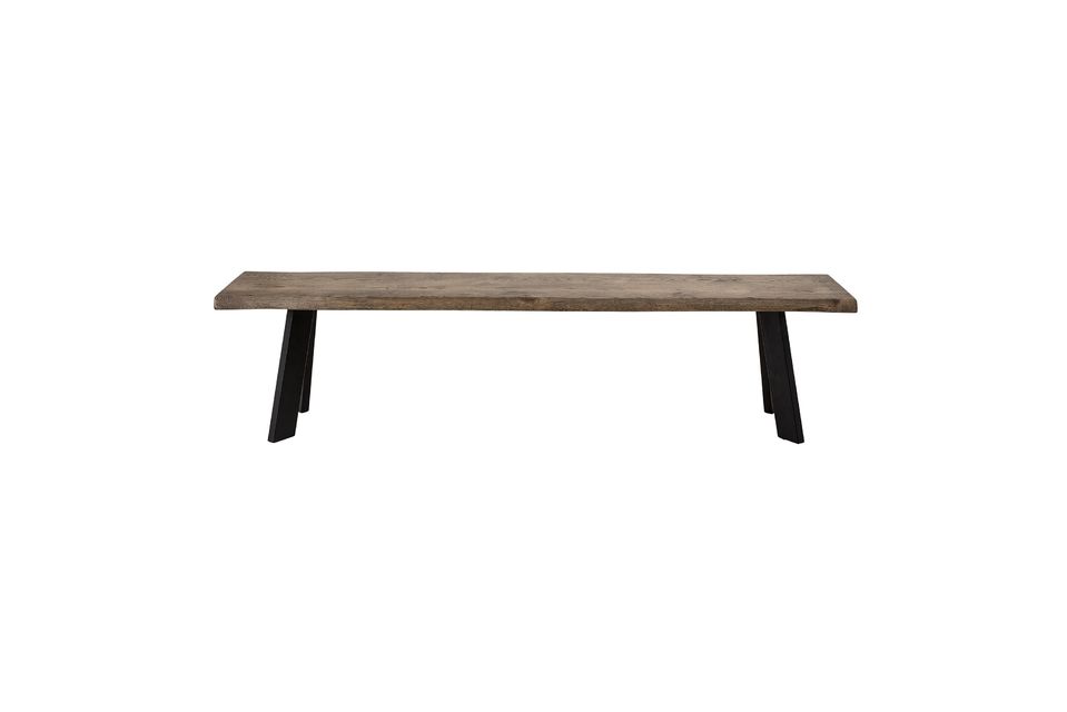 Banc marron en chêne Raw Bloomingville