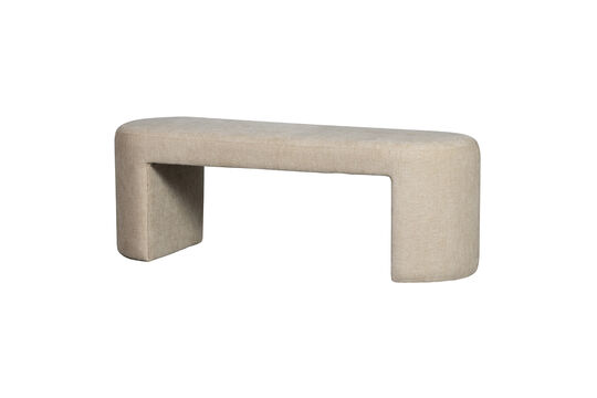 Banc rembourré 130 cm chenille naturel JACOB