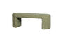 Miniature Banc rembourré 130 cm chenille vert olive Jacob Détouré