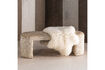 Miniature Banc rembourré 130 cm motif rayé naturel Jacob 2