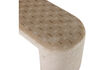 Miniature Banc rembourré 130 cm motif rayé naturel Jacob 5