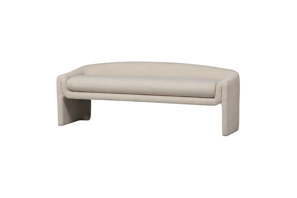Banco 160 cm Tela Beige Zone Woood