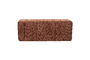 Miniatura Banco de 2 plazas en tela terracota Dance Clipped