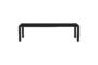 Miniatura Banco de aluminio negro Vondel Clipped