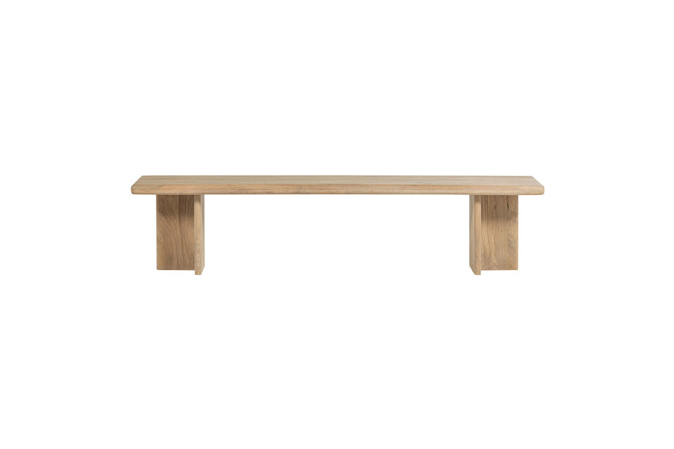 Esquinas redondeadas Madera de mango con vetas Gran superficie de asiento Forma parte de la serie