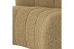 Miniatura Banco de comedor respaldo semicircular bouclé amarillo MOJO 8