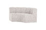 Miniatura Banco de comedor respaldo semicircular bouclé crudo MOJO Clipped